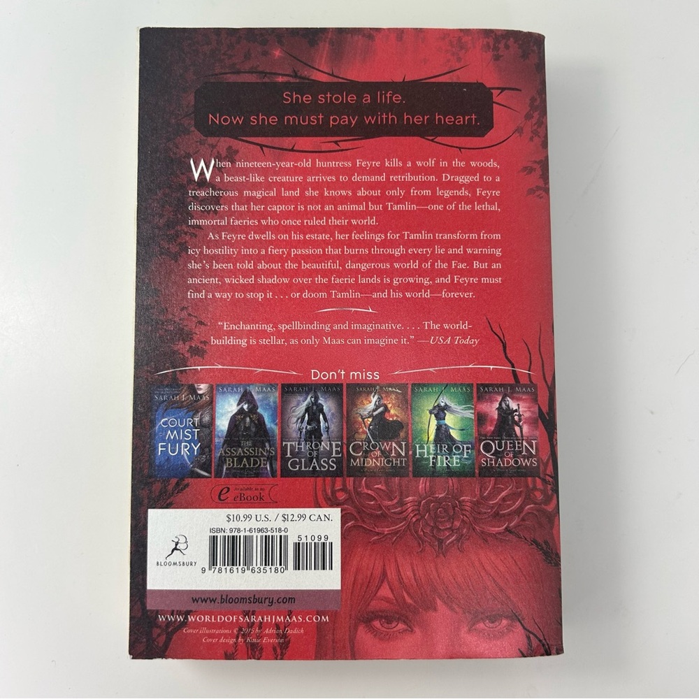 A Court of Thorns and Roses Paperback by Sarah J. Maas ACOTAR - Picture 3 of 12